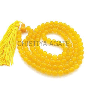 Yellow Agate Mala