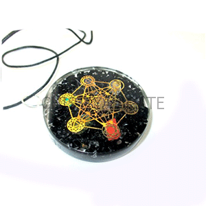 Black Agate Orgone Pendenat