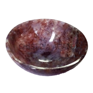 Red Fancy Agate Bowl