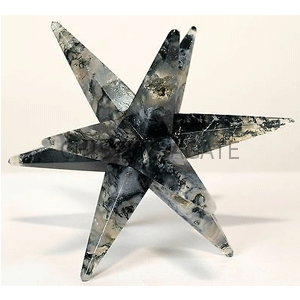 Moss Agate 12 Point Merkaba Star