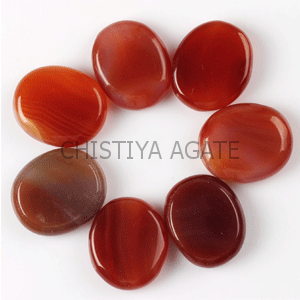 Red Agate Palm Stone