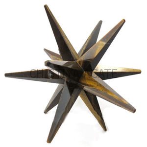 Tiger-eye 12 Point Merkaba Star