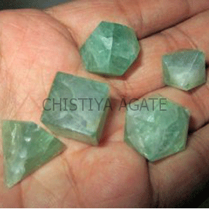 Green Aventurine Geometric Set