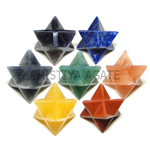 Premium Stone Merkaba Star