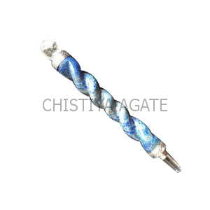 Lapis-Lazuli Curved Healing Stick