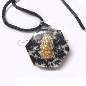 Black Agate Orgone Pendent