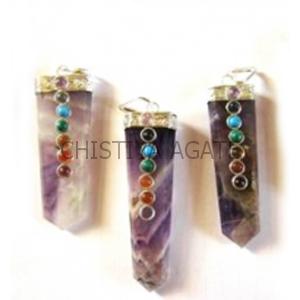 Chakra Amethyst Pendent