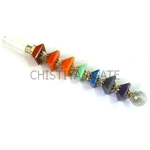 7 chakra Pyramid Healing Stick