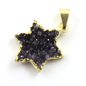 Electroplated Star Pendants