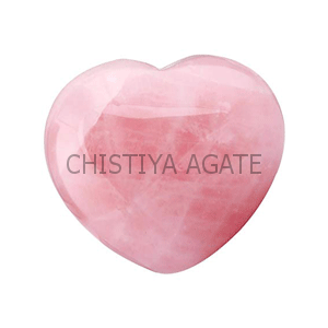 Rose Puff Heart Stone