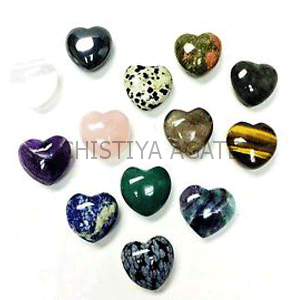 Multi Puff Heart Stones