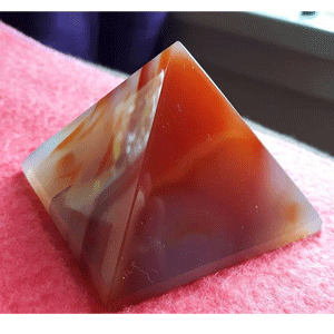 Red Agate Pyramid